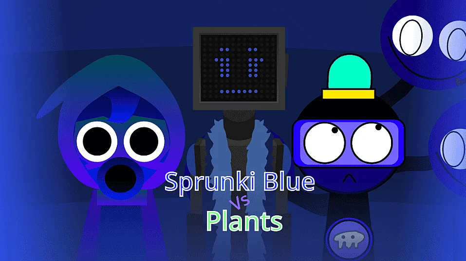 Plants vs Sprunki Blue