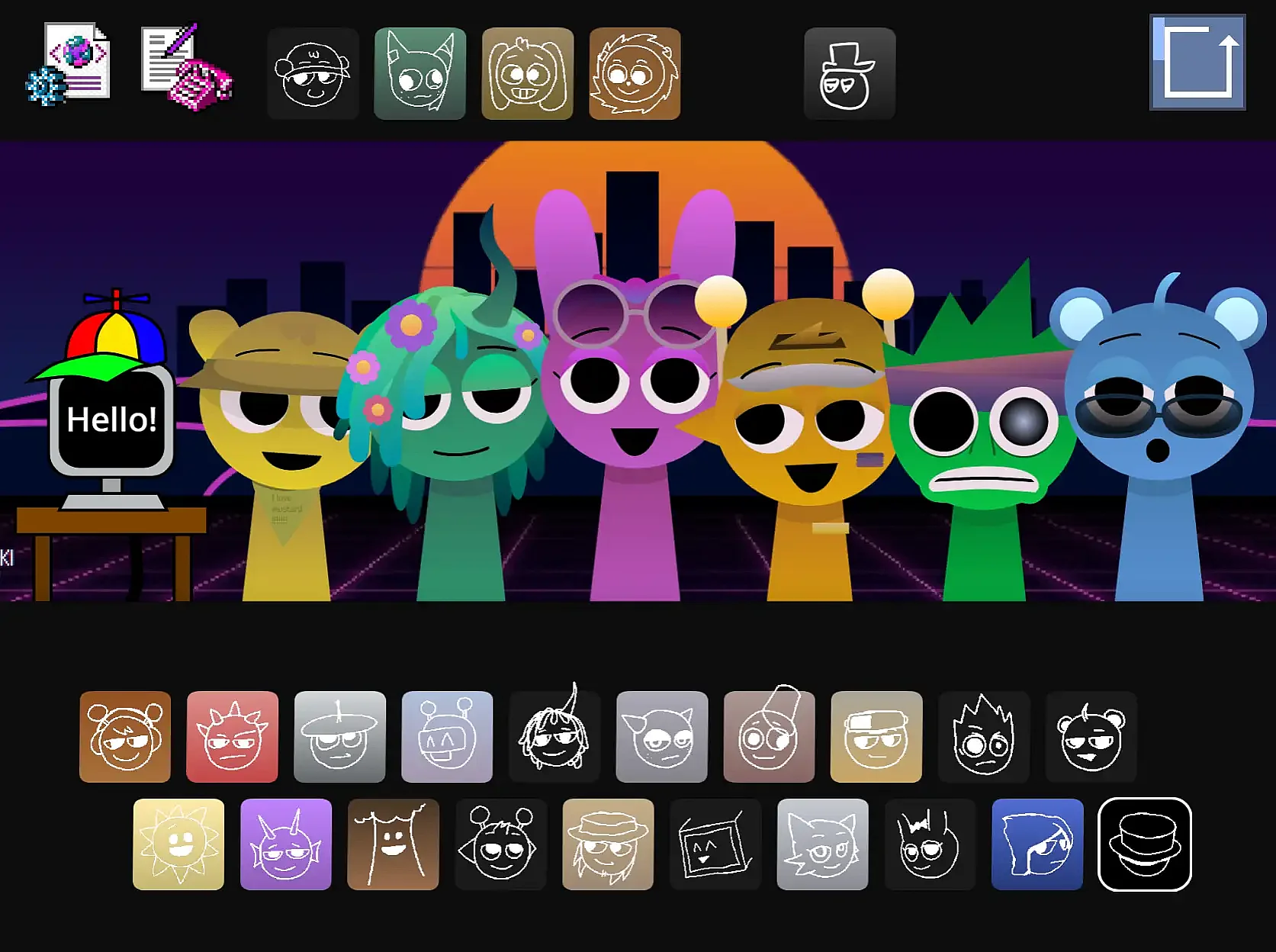 Sprunki Vaporwave v2